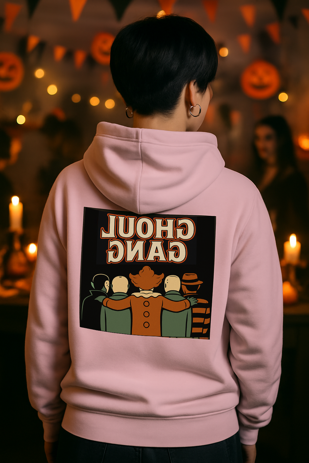 Ghoul Gang Halloween Hoodie view 3
